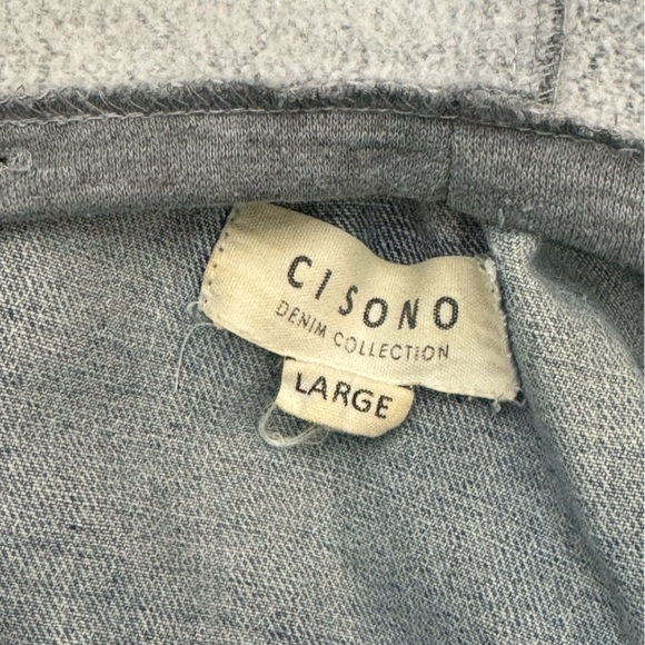 Ci Sono denim jacket detachable hoodie size large - Picture 8 of 9